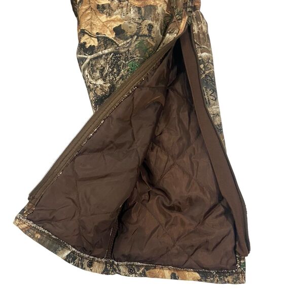 Blue Mountain Heavy-Duty Kids' Realtree Camo Insulated Warm Bib Overalls Large - Picture 10 of 12